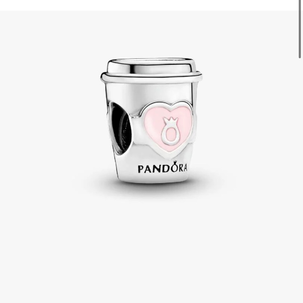 Pandora coffee cup charm